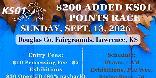KS01 Sept. 26 Points Race