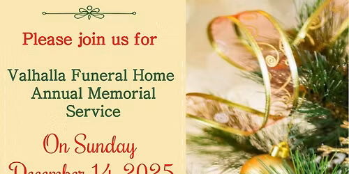 Annual Holiday Memorial Remembrance