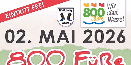 Flashmop International  800 F\u00fc\u00dfe f\u00fcr 800 Jahre