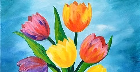Spring Time Tulips (Add Candle)
