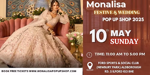 Monalisa Wedding & Lifestyle pop-up shop ( Ilford)