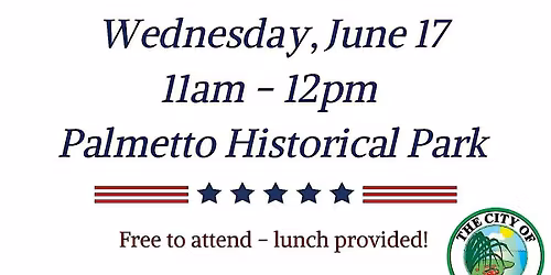 Guest Speaker - Palmetto Mayor, Daniel West