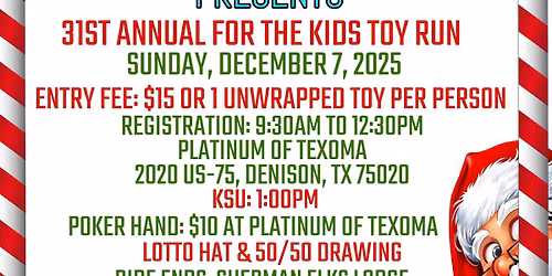31st Annual FOR THE KIDS Toy Run