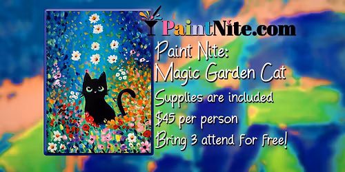 Paint Nite: Magic Garden Cat