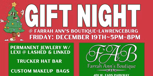 Gift Night @ FAB-Lawrenceburg