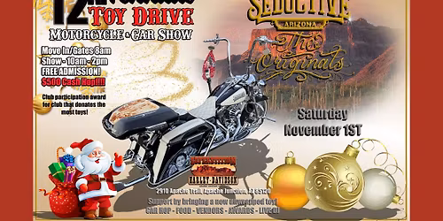 12th Annual Toy Drive Kick-Off Motorcycle & Car Show 10am-2pm