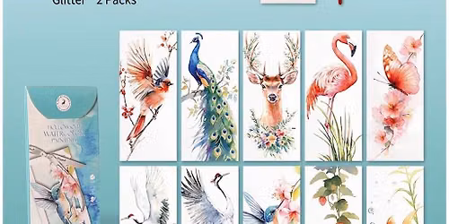 Monthly Watercolor Social - Animal Bookmarks\/Gift Tags