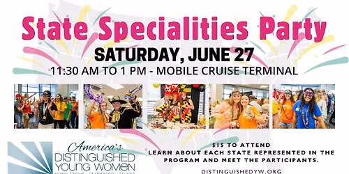 America's Distinguished Young Women State Specialities Party