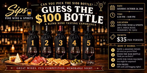 Guess the $100 Bottle Wine Event