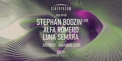 Cineversum pres. STEPHAN BODZIN (live) x \u00d3buda Bay x Daytime