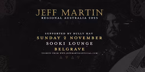 Jeff Martin (The Tea Party) - Sooki Lounge