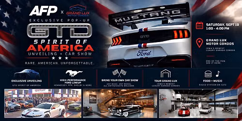 \ud83c\uddfa\ud83c\uddf8 EXCLUSIVE POP-UP GTD SPIRIT OF AMERICA UNVEILING + CAR SHOW