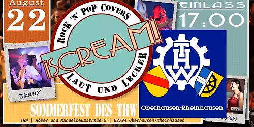 iSCREAM! LIVE@Sommerfest des THW Oberhausen-Rheinhausen