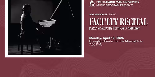 Faculty Recital Featuring Adam Booher