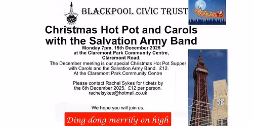 Christmas Hot Pot and Carols with the Salvation Army Band
