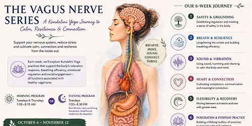 The Vagus Nerve Series, 6 week Kundalini Yoga Journey
