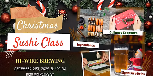 Christmas Sushi Class