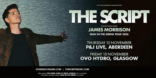 The Script Aberdeen Tickets