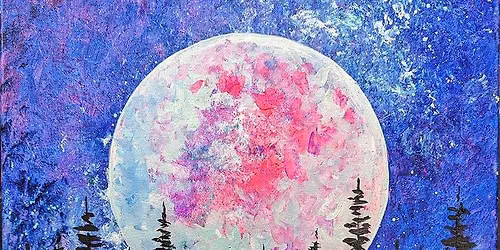 Paint and Sip: Vibrant Moon