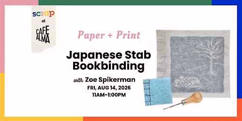 Japanese Stab Bookbinding with Zoe Spikerman