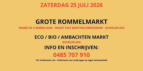 Nieuwe Rommelmarkt + Eco \/ Bio en Ambachten te Merksem