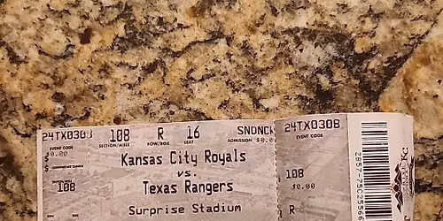 Spring Training - Kansas City Royals at Texas Rangers at Surprise Stadium