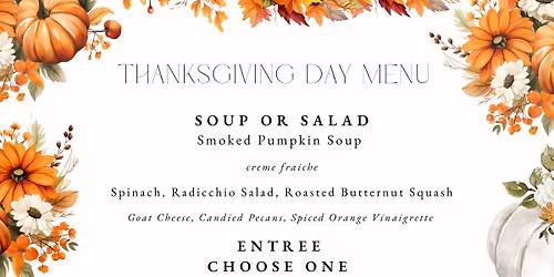 Thanksgiving Day at Mercury Chophouse