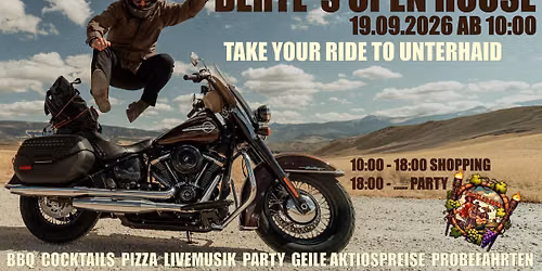 BERTL\u2018S OPEN HOUSE \/ HARLEY NIGHT 19.09.2026