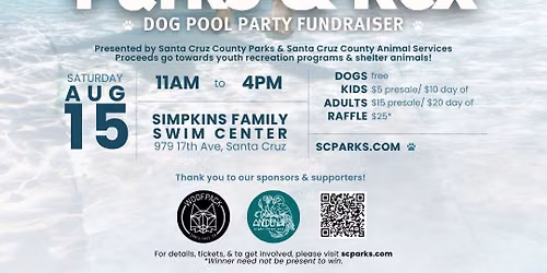 11th Annual Parks & Rex: Dog Pool Party Fundraiser!