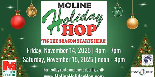 \ud83c\udf84 Moline Holiday Hop 2025 \ud83c\udf84