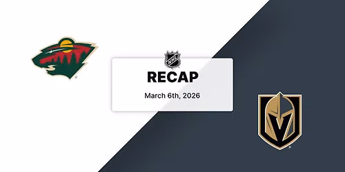 Minnesota Wild vs. Vegas Golden Knights