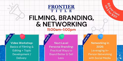 Video Workshop: Basics of Filming & Editing plus Topic Development\/Delivery