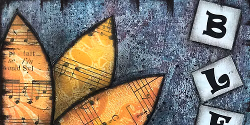 Mixed Media \u2013 Blessed Sunflower with Robyn Smith