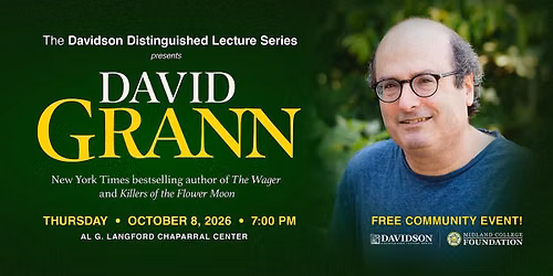 Davidson Distinguished Lecture Series presents David Grann