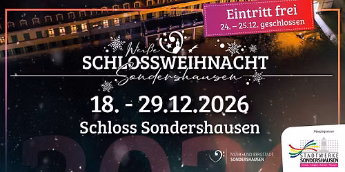 Wei\u00dfe Schlossweihnacht Sondershausen 2026
