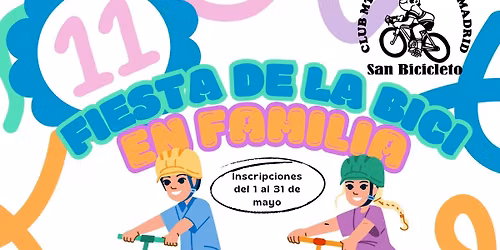 XI FIESTA DE LA BICI EN FAMILIA