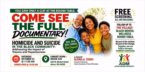Homicide and Suicide in the Black Community Documentary Screening