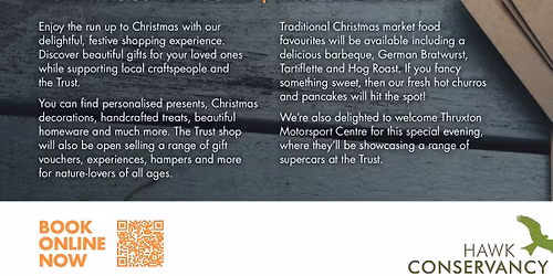 hawk conservancy Xmas market 