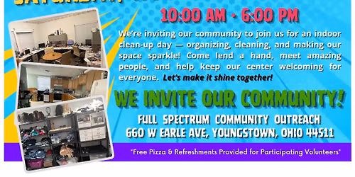 Clean up day at our Center