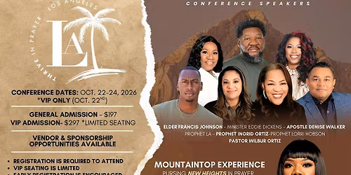 "Thrive In Prayer" Conference