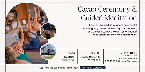 Cacao Ceremony & Guided Meditation | A Heart-Opening Experience
