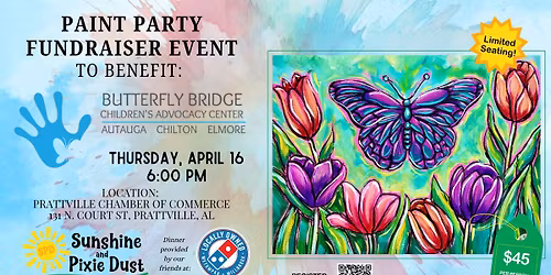 Paint and Pizza Fundraiser Supporting Butterfly Bridge