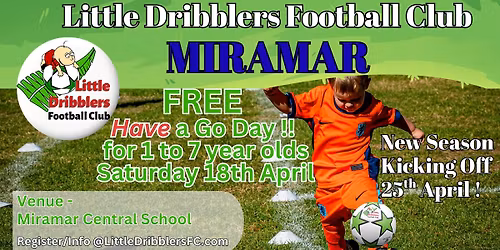 One More FREE Have a Go Day \u2014 Miramar Central School, 18th April
