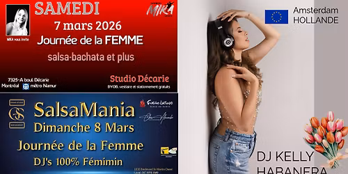 Journ\u00e9e de la Femme - Mika Events & Grand Studio - 2 soir\u00e9es avec DJ Internationale KELLY HABANERA