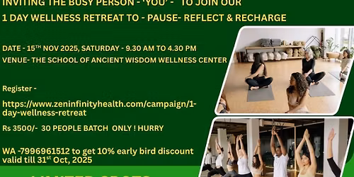 1 Day Wellness Retreat