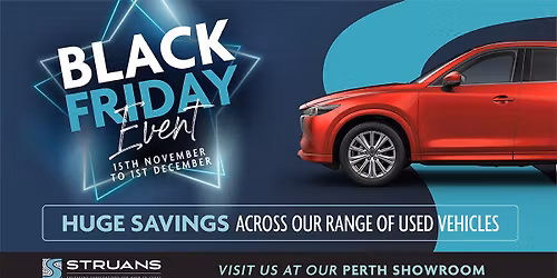 Struans Perth Black Friday Event | Huge Savings on Used Cars, Vans & Motorhomes