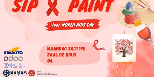 Sip And Paint voor World AIDS Day