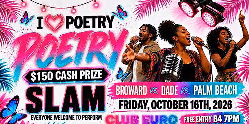 I Love Poetry SLAM! Open Mic | Poetry, Karaoke, Open Mic @ Club Euro