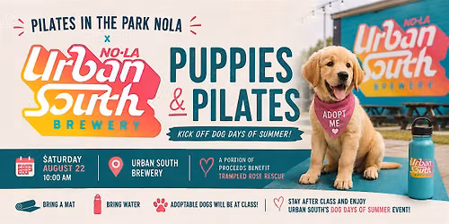Urban South Brewery Dog Days of Summer: Puppies and Pilates