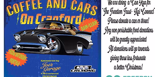 Coffee and Cars on Cranford- Charity Can Drive